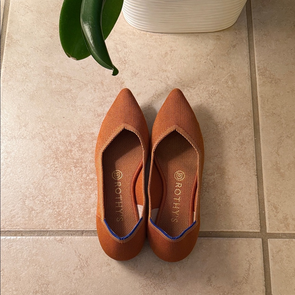 Rothy's Terracotta Pointed Flats